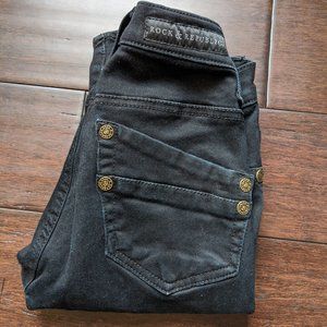 Rock & Republic Black jeans sz 0